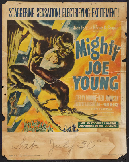 Mighty Joe Young Jumbo Window Card, 1949 Style A – Vintage Poster 