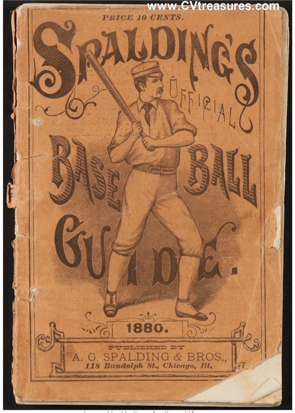 Spalding Base Ball Guide Original Vintage Antique 19th Century