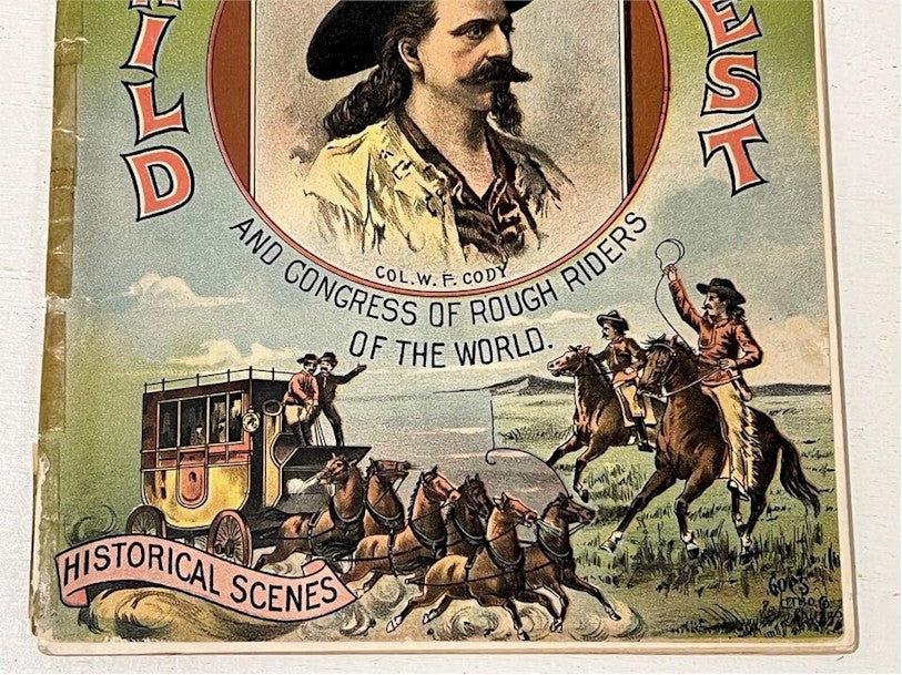 Buffalo Bill Cody Antique Official Wild West Show Program  C