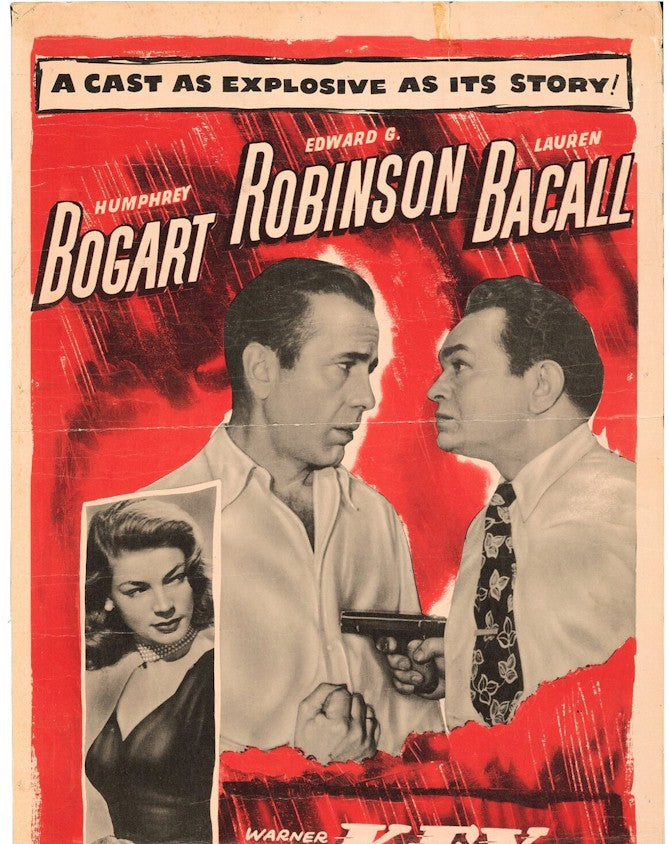 Key Largo Original Vintage Movie Poster Insert Humphrey Bogart 2