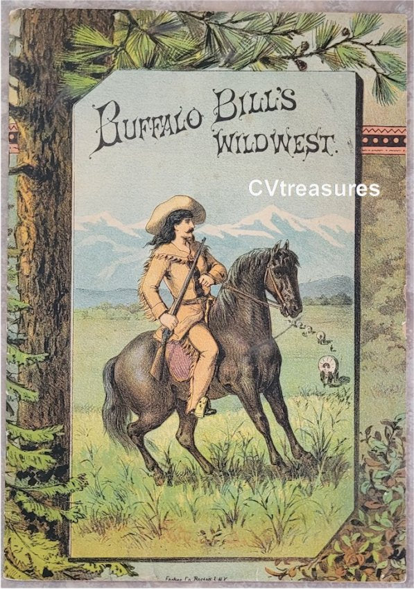 Buffalo Bill Cody Antique Official Wild West Show Program 1884