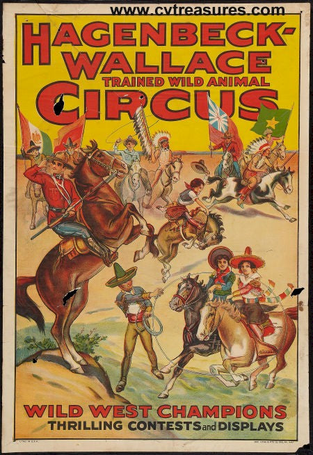 Circus Poster Vintage Hagenbeck-Wallace 1930s