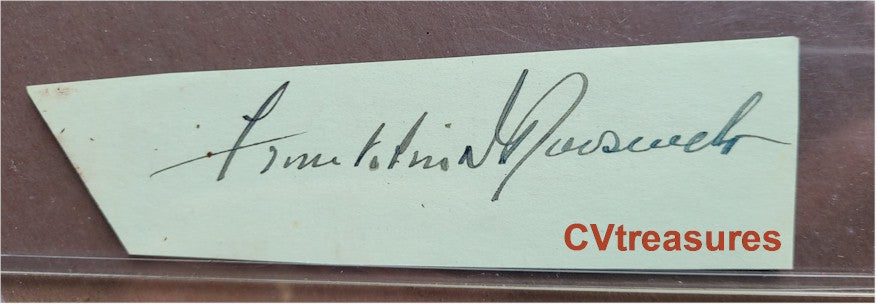 Franklin D. Roosevelt FDR Autograph Signed Vintage Signature President