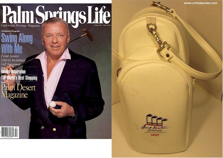 Frank Sinatra Celebrity Invitational Leather Shoe Handbag 1990