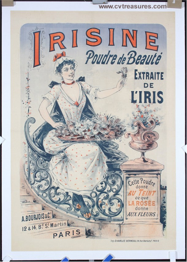 Original Vintage Antique Advertising Poster - French