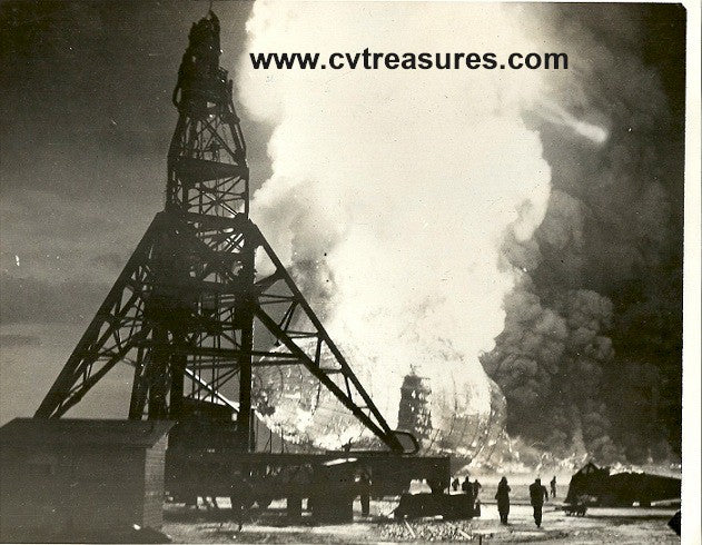 Hindenburg Historic Aviation Photo of burning Hindenburg