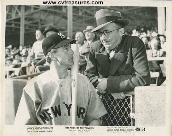 Pride of the Yankees, Gary Cooper still photo 1949 Reporter