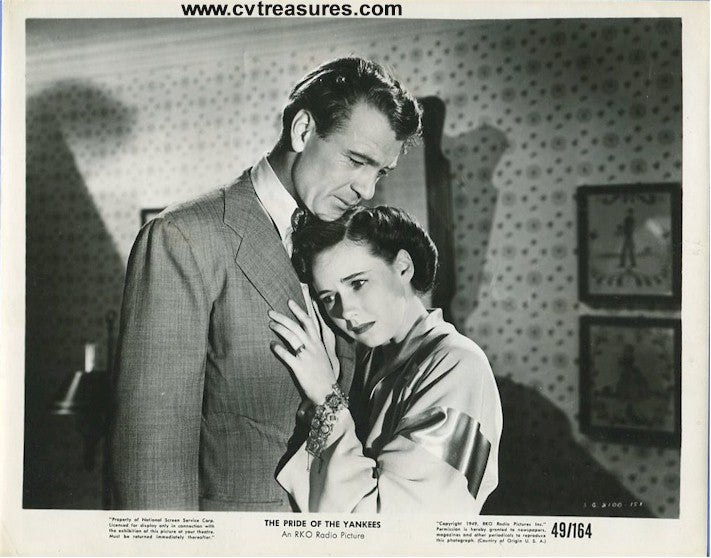 Pride of the Yankees, Gary Cooper still photo 1949 wife sad