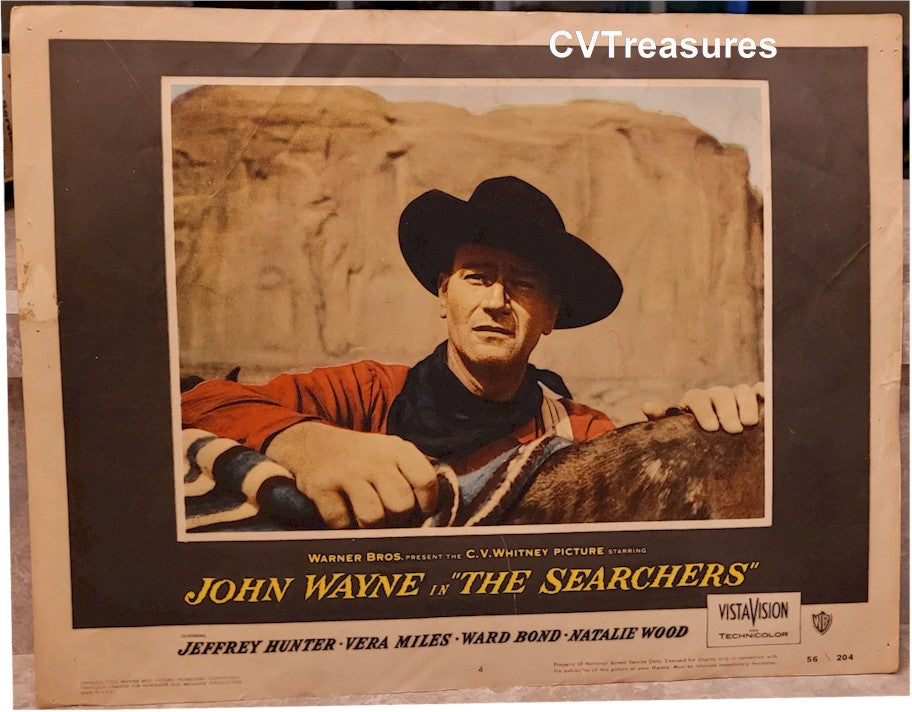 Searchers John Wayne Original western vintage lobby card movie poster A