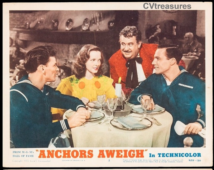 Anchors Aweigh Original Vintage Lobby Card movie poster  Frank Sinatra 