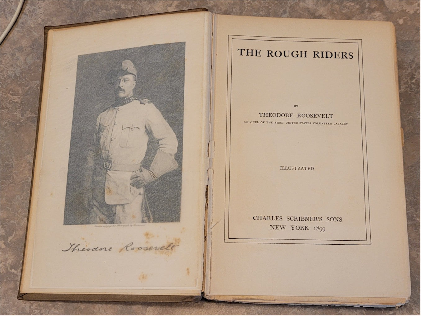 ROUGH RIDERS - First Printing Issue Vintage Antique Book President Theodore Roosevelt 1899