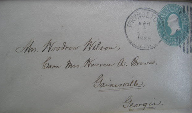 President Woodrow Wilson Signed Autograph Envelope 1902