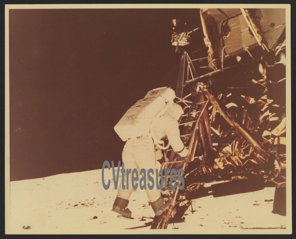 Apollo 11 Landing Original Vintage Color Masterpiece Photo