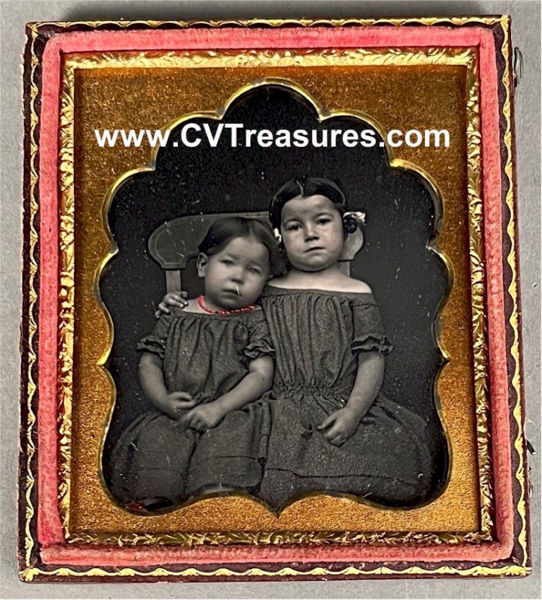 Daguerreotype 1/6 Pl Two Sisters Identified!