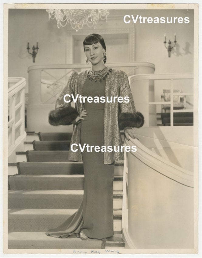 Anna May Wong Amazing Vintage Type 1 Historical Photo Large