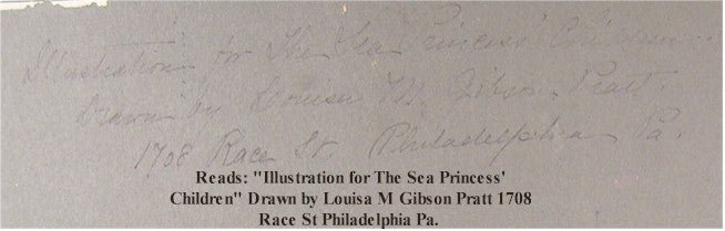 Louisa M. Gibson Pratt 19th Century Drawings and Watercolor