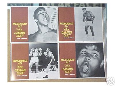 Muhammad Ali  "aka Cassius Clay", 1970 Original lobby card set