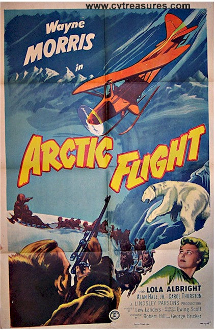 Arctic Flight Vintage Movie Poster one sheet