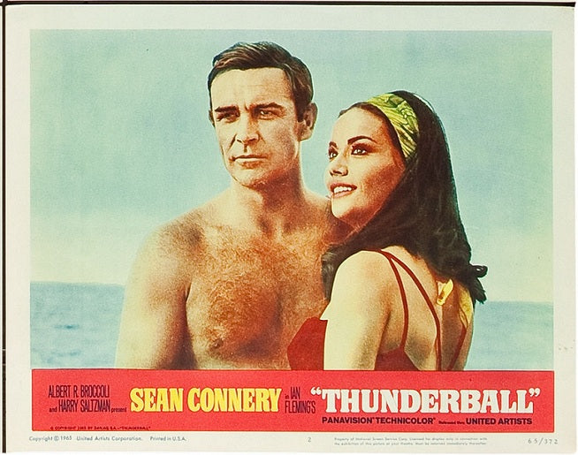 James Bond Thunderball vintage Lobby Card movie poster 1965 4