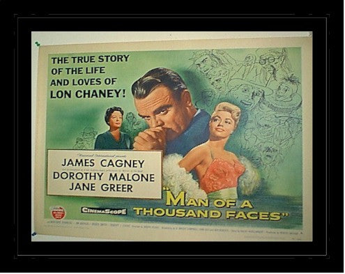 Man of a Thousand Faces James Cagney 1957 half sheet