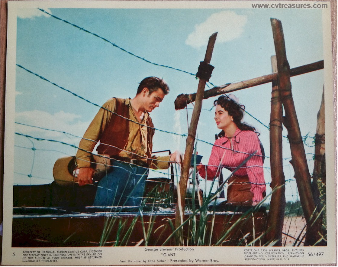 Giant James Dean Elizabeth Taylor Original Vintage Still Photo 3