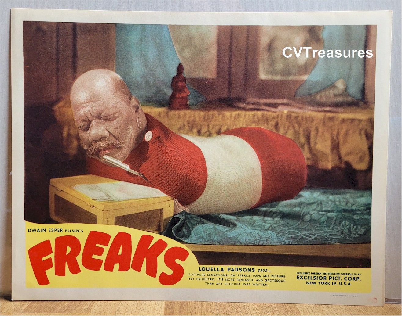 Freaks Vintage Movie Poster Lobby Card 1949 "Torso Man"