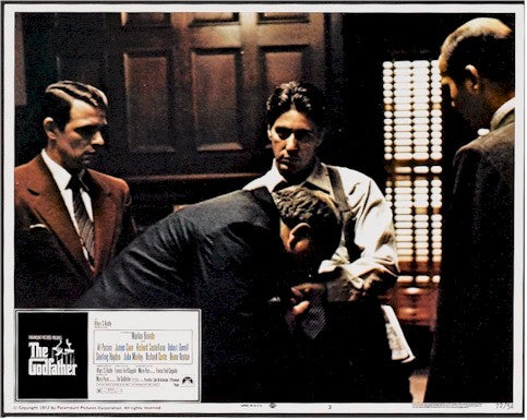 Godfather vintage movie poster lobby card 1971 Pacino boss