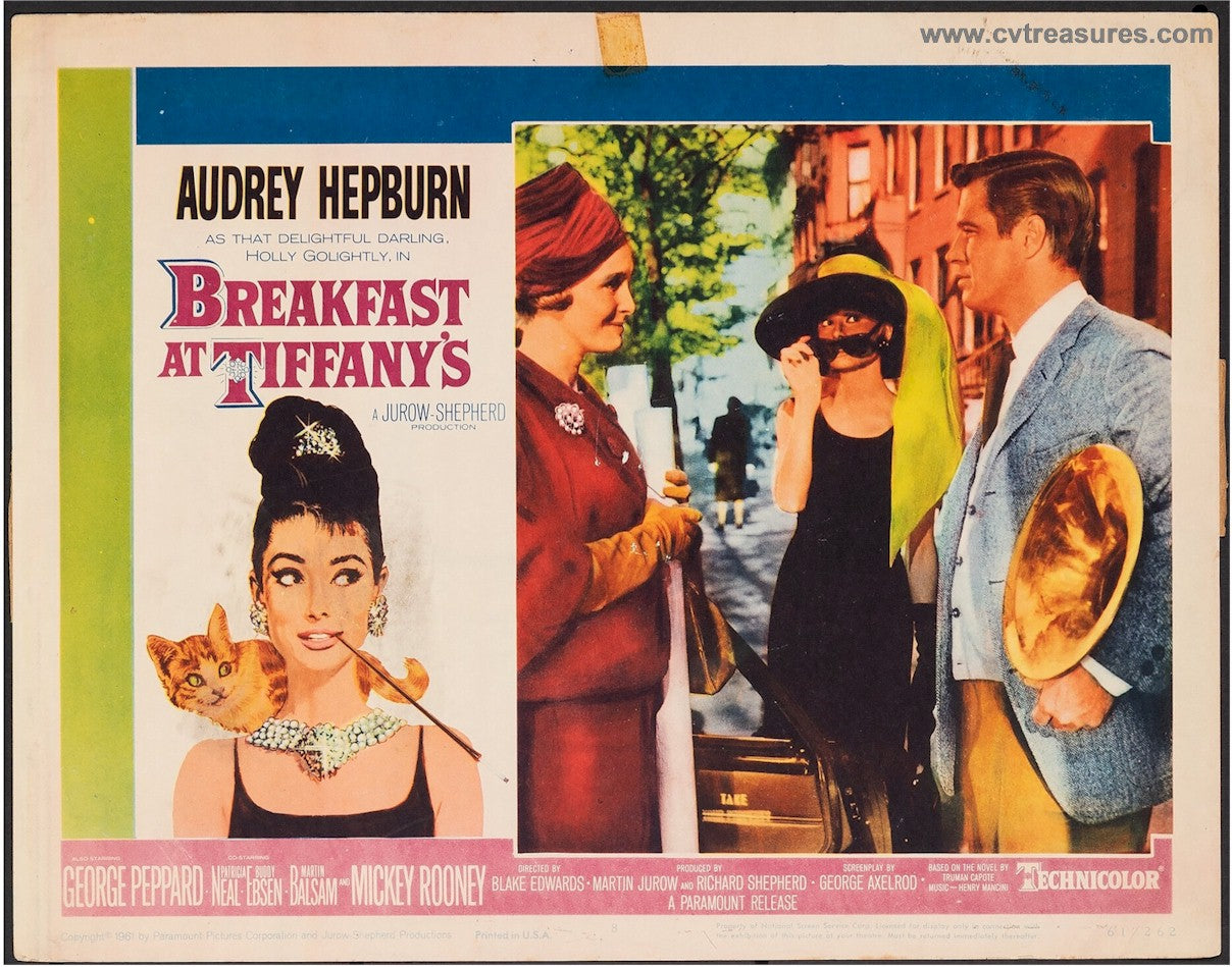 Breakfast at Tiffany's Lobby card movie poster Audrey Hepburn 7