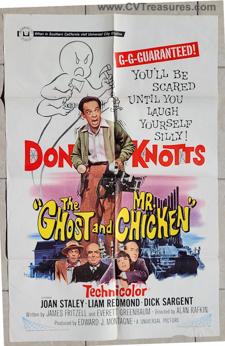 Ghost & Mr Chicken Don Knotts Vintage movie poster 1966