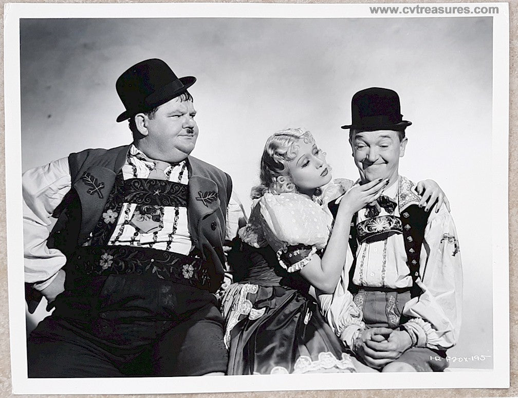 SWISS MISS  Original Vintage Photo Laurel Hardy