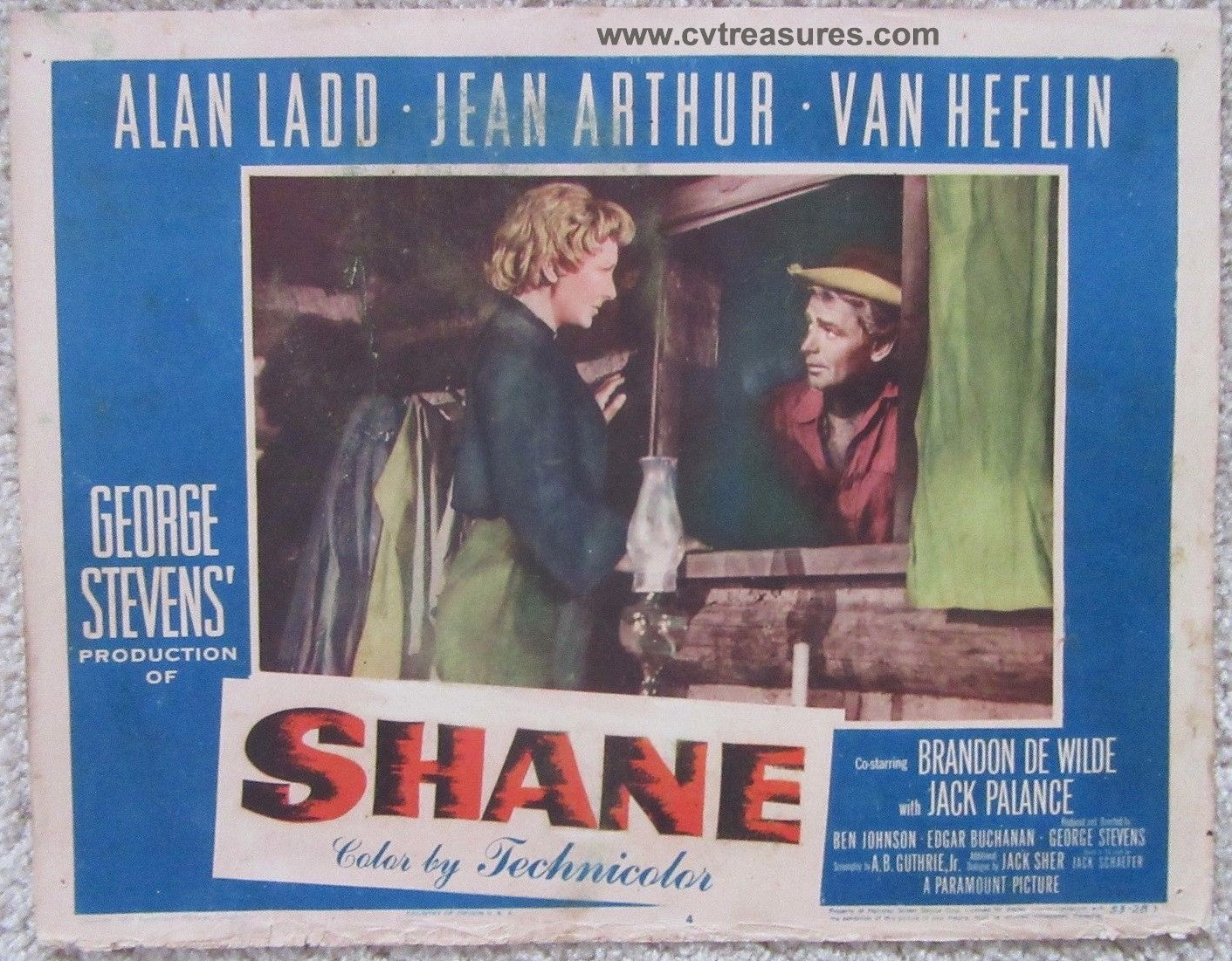 Shane Original Vintage Lobby Card Movie Poster Alan Ladd 3