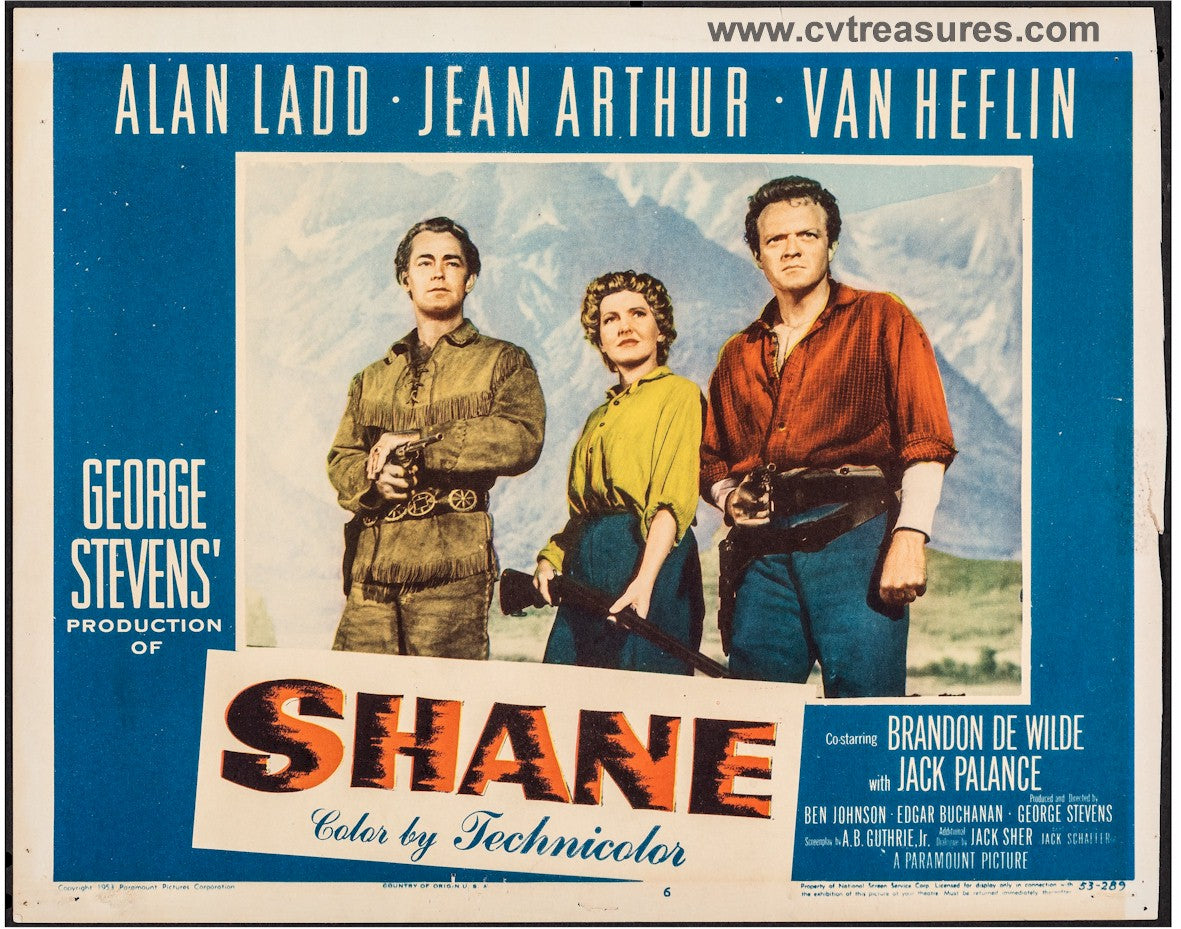 Shane Original Vintage Lobby Card Movie Poster Alan Ladd 2