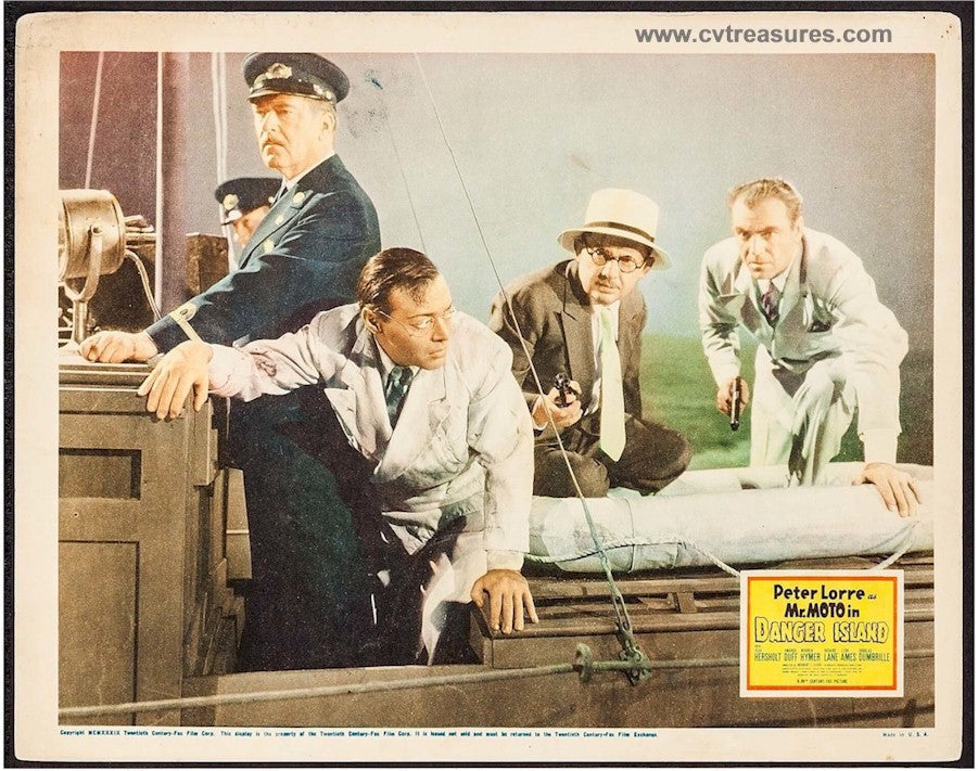 Mr Moto in Danger Island Original Vintage Lobby Card 1 Peter Lorre