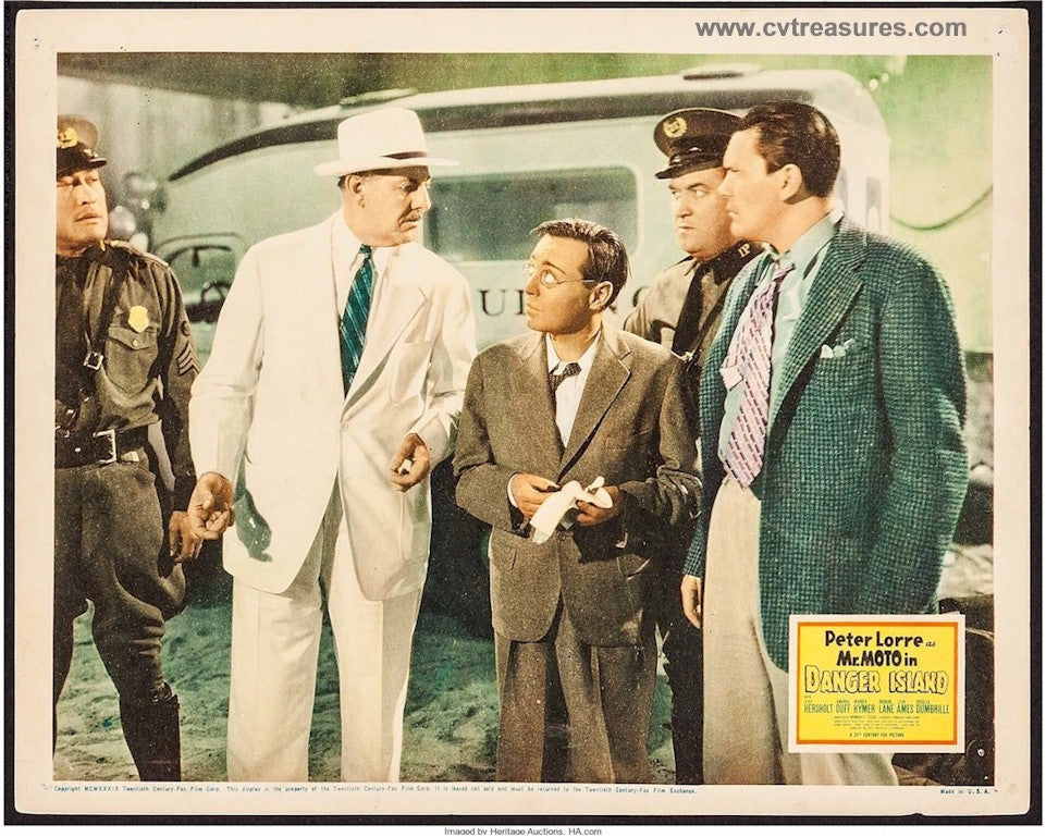 Mr Moto in Danger Island Original Vintage Lobby Card 2 Peter Lorre