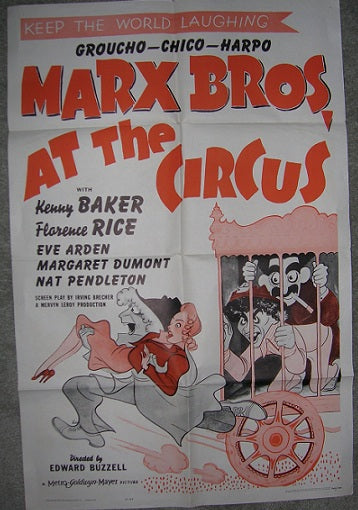 Marx Brothers At the Circus One sheet movie poster 1962