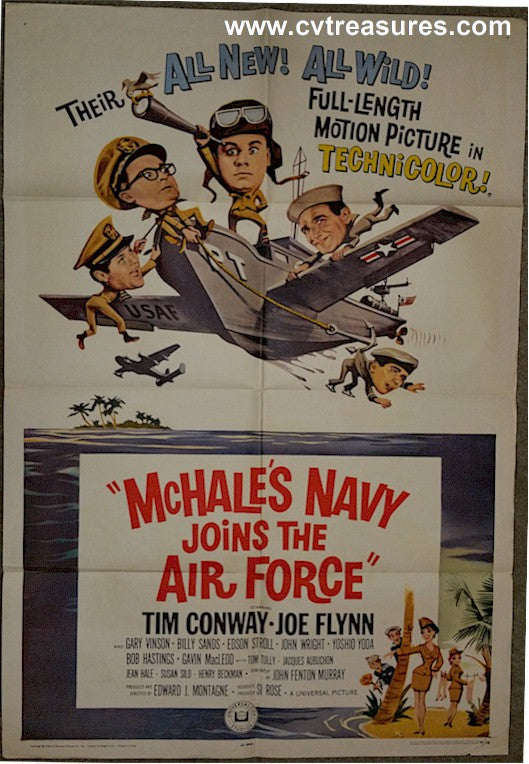 McHale's Navy Joins the Air Force Vintage One SHeet Movie Poster