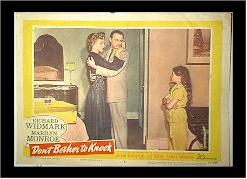 Don't Bother to Knock, 1952, Marilyn Monroe, Lobby Card