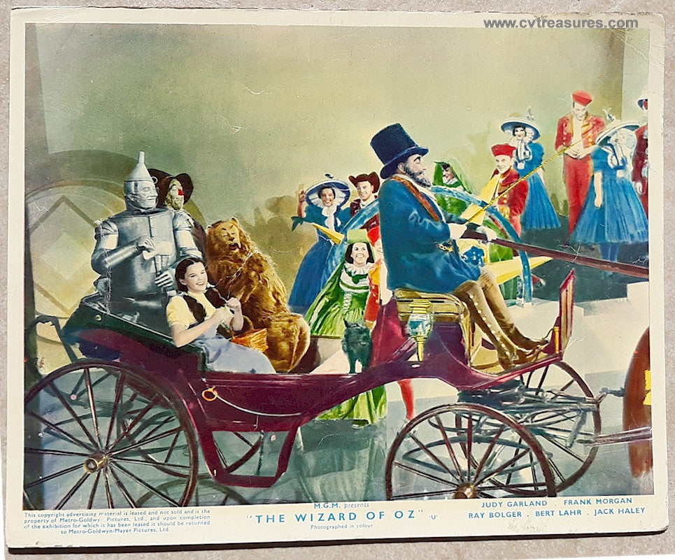 Wizard of OZ Original British Lobby Card Movie Poster 1939 car