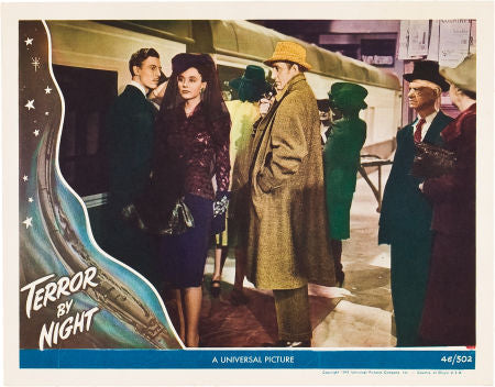 Sherlock Holmes Terror by Night movie poster lobby card 2