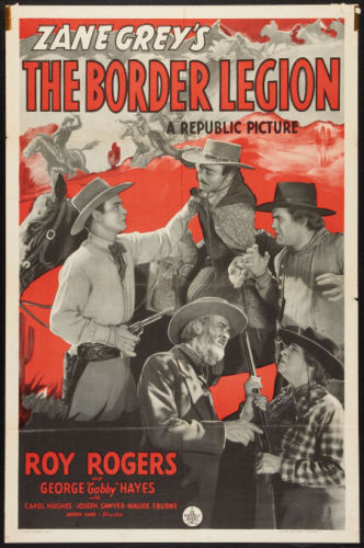 The Border Legion, 1940, ROY ROGERS, One Sheet