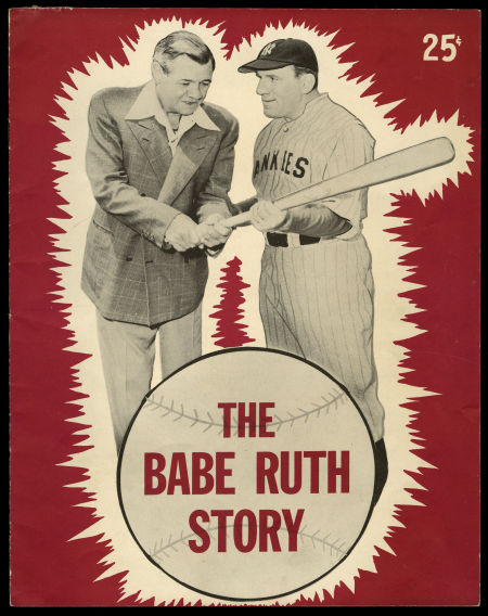 Babe Ruth Story, original program Vintage Baseball Sports Movie Memorabilia 