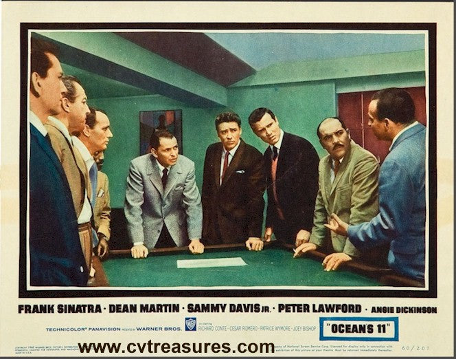 Oceans 11 Lobby Card Frank Sinatra Martin Rat Pack close up 1960