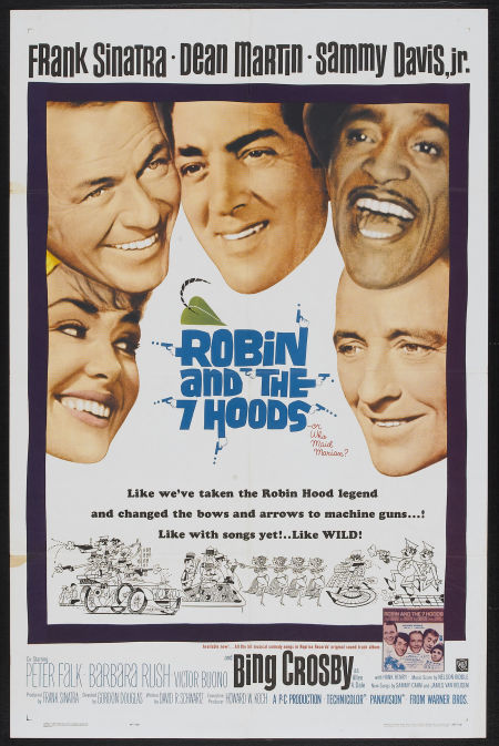 Robin and the 7 Hoods, Frank Sinatra vintage movie poster 1964