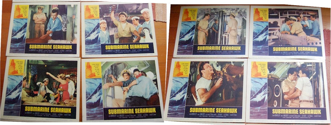 Submarine Seahawk Original Vintage Movie Poster Lobby Card Set