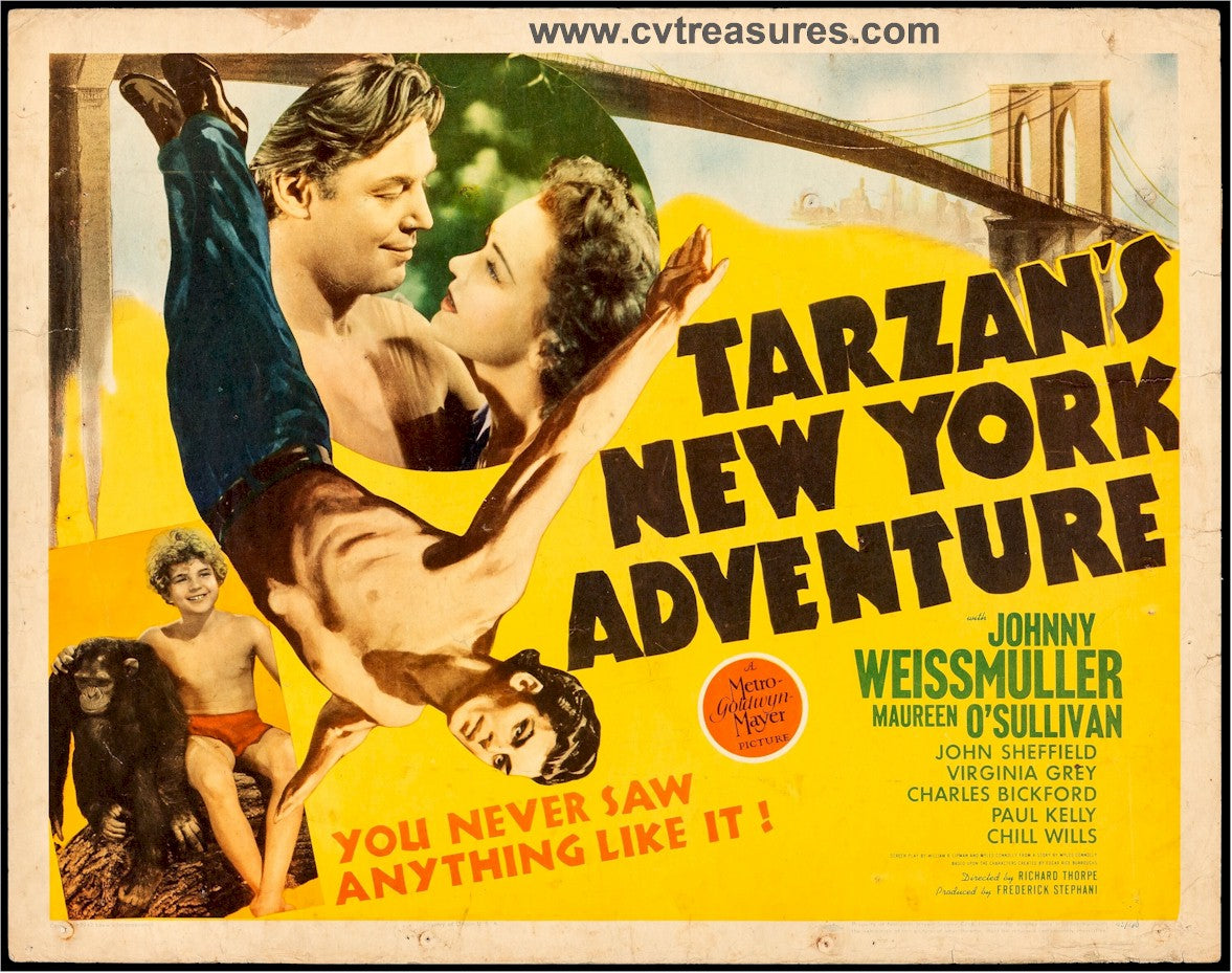 Tarzan's New York Adventure Vintage Half Sheet Movie Poster