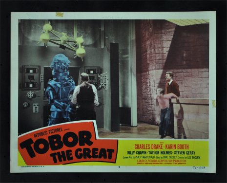 Tobor the Great Orignal Vintage Movie Poster lobby card #4