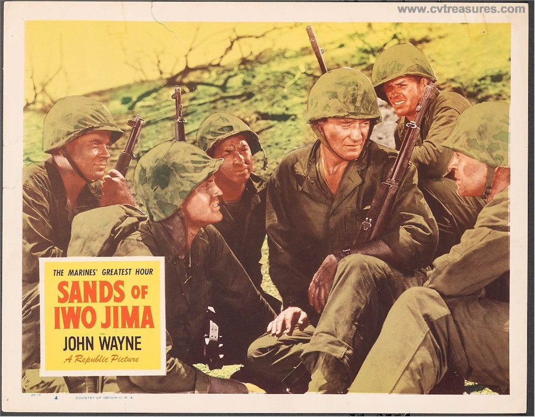 Sands of Iwo Jim Vintage Lobby Card Movie Poster John Wayne 2