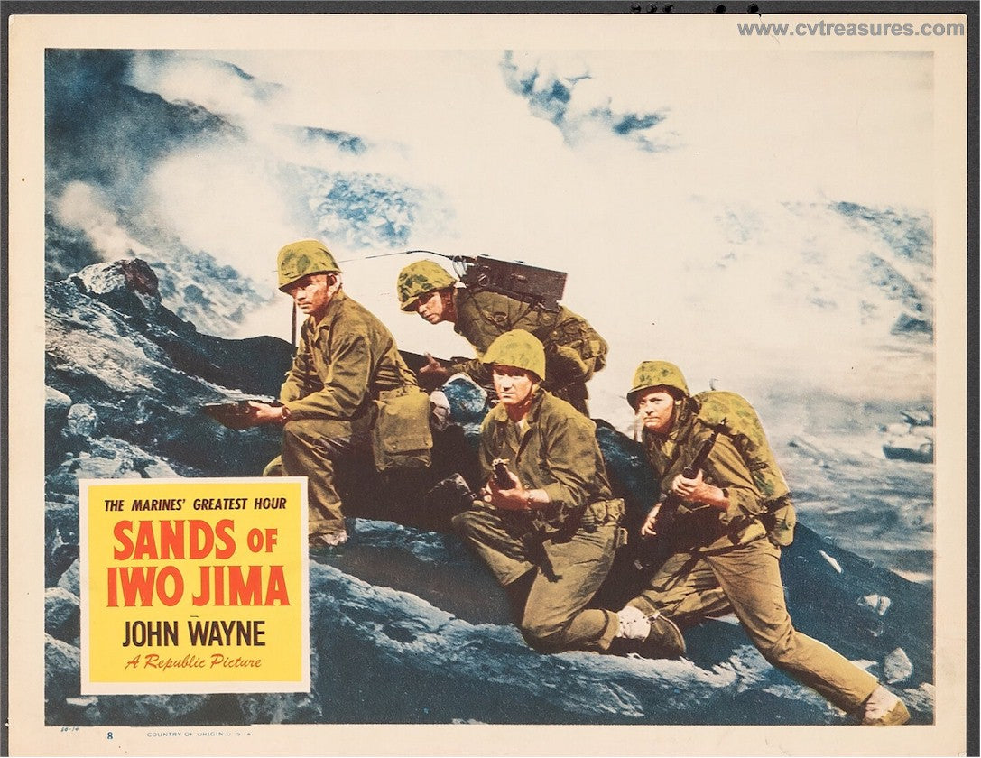 Sands of Iwo Jim Vintage Lobby Card Movie Poster John Wayne 3