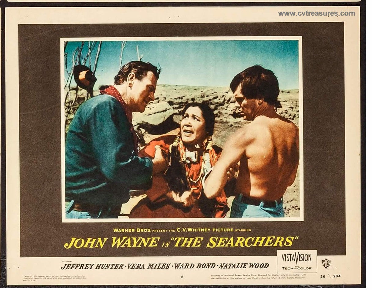 Searchers Vintage Lobby Card Movie Poster John Wayne Rare 3