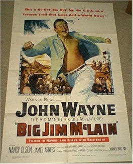 John Wayne Big Jim McLain - original vintage one sheet - 1952